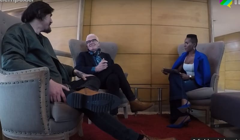 Pedro Carcuro hablando con TiempoX sobre su nuevo proyecto.