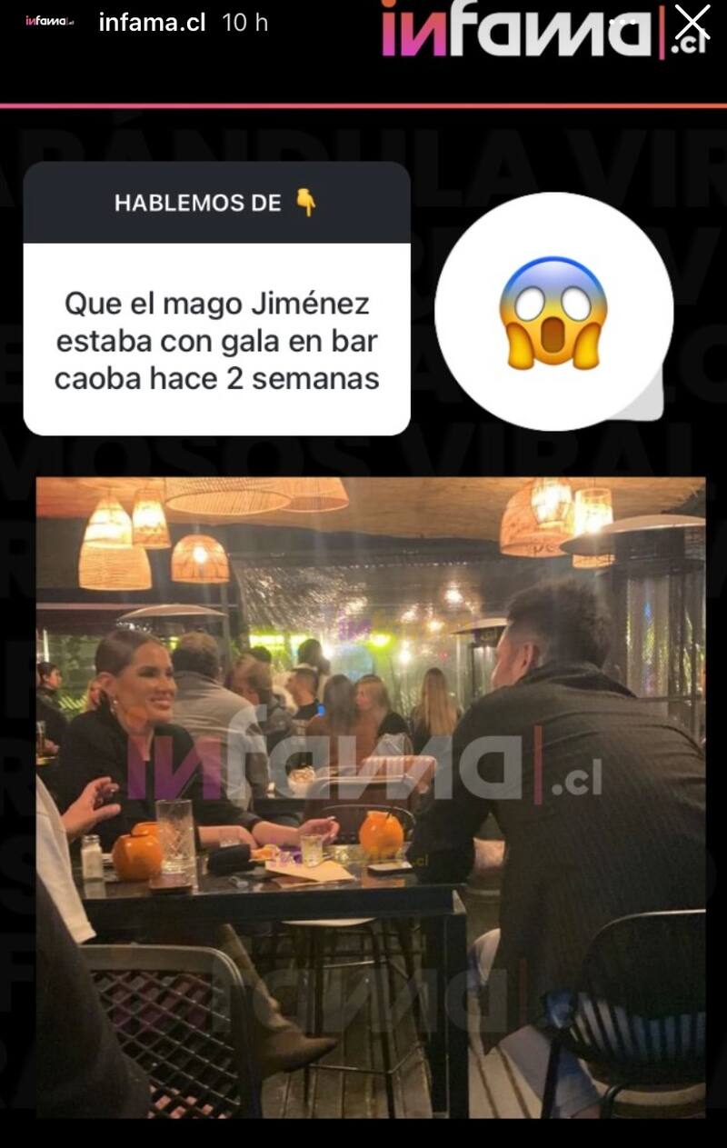 Luis Jiménez y Gala Caldirola son captados juntos.