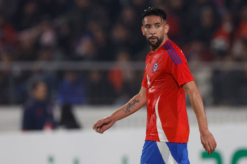 en el amistoso de La Roja ante Paraguay en el Estadio Nacional.