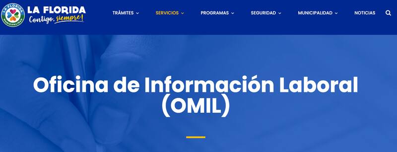 Ofertas laborales disponibles actualmente en la OMIL de La Florida.