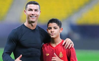 VIDEO | Le dijeron al hijo de CR7 que Lamine Yamal es mejor que su papá y esto respondió