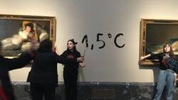 VIDEO | Activistas climáticas se pegaron a ¨las Majas¨ de Goya en el Museo del Padro en España