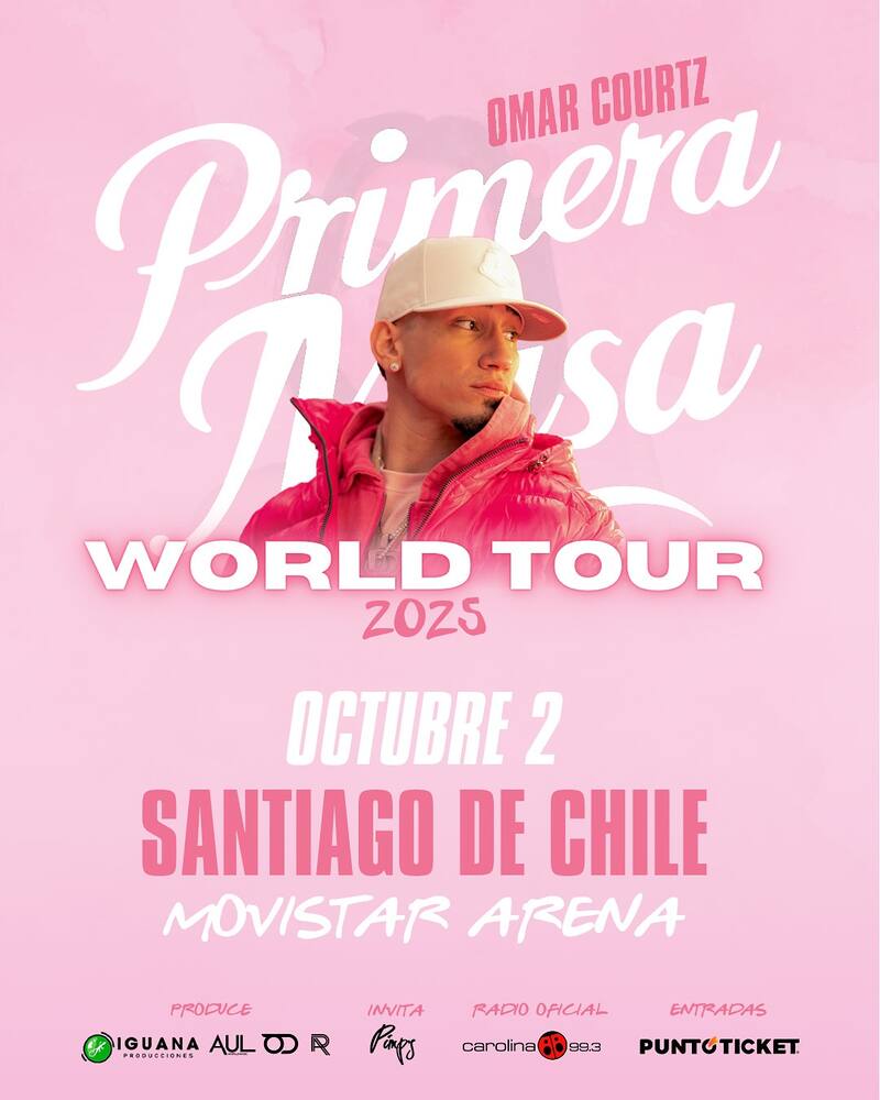 El cantante se presentará el 2 de octubre de 2025 en Movistar Arena.