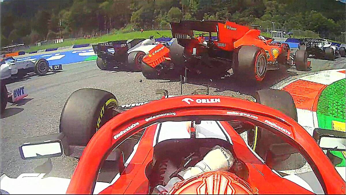 ¿Qué pasa Ferrari?: Leclerc y Vettel abandonaron en la primera vuelta