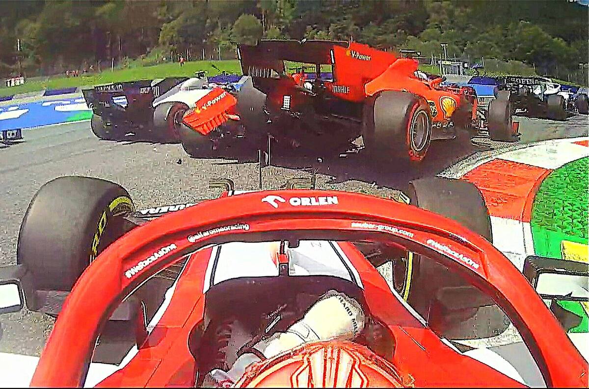 ¿Qué pasa Ferrari?: Leclerc y Vettel abandonaron en la primera vuelta