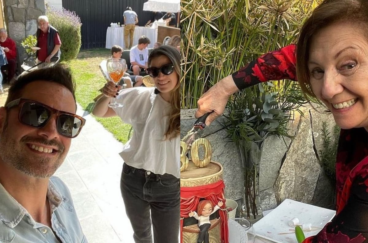 "80 años lleno de sorpresas": Julio Jung muestra la gran fiesta de cumpleaños que le preparó a su madre, María Elena Duvauchelle
