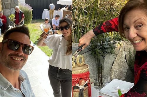 "80 años lleno de sorpresas": Julio Jung muestra la gran fiesta de cumpleaños que le preparó a su madre, María Elena Duvauchelle