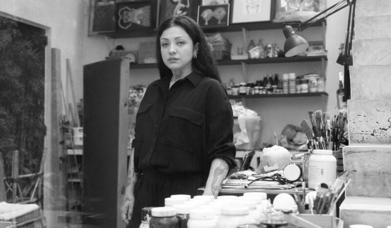 y su exposición de arte en Chile.