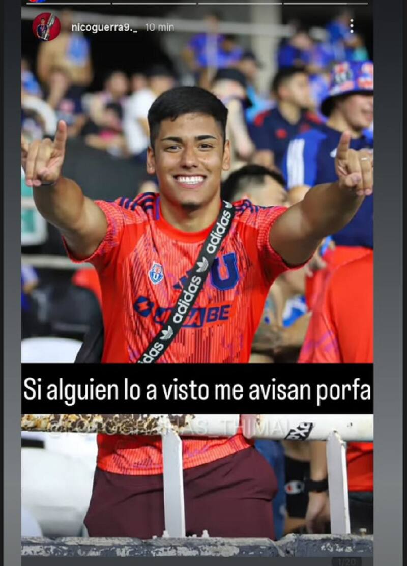 Pidiendo ayuda para encontrar a un familiar suyo en Avellaneda. Foto: Instagram