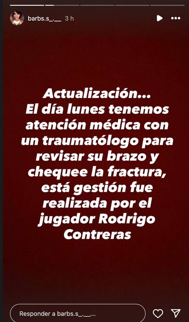Familiar de hincha afectado agradeció la gestión de Rodrigo Contreras.