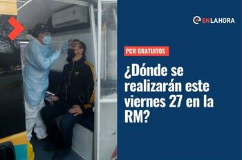 PCR gratuitos en Santiago: ¿Dónde estarán localizados este viernes 27 de mayo en la RM?