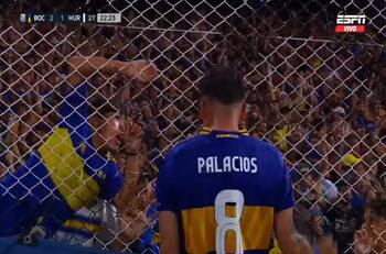 Llegó el primer gol de Carlos Palacios en Boca Juniors: armó toda la jugada e hizo temblar La Bombonera