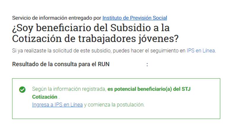 En caso de que cumplas los requisitos del Subsidio a la Cotización de Trabajadores Jóvenes, podrás realizar tu solicitud a través del IPS.