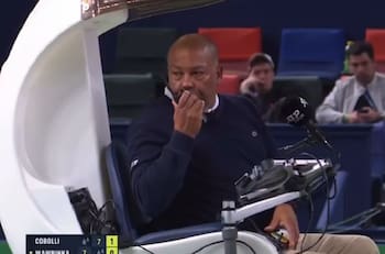 VIDEO | Escándalo en Shanghai: grosero error de Carlos Bernardes en partido de Stan Wawrinka