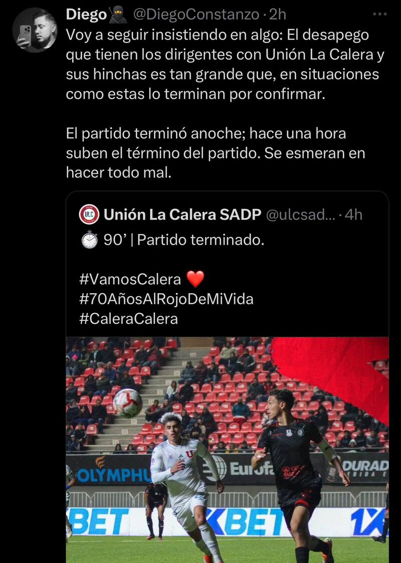 El error de los caleranos en redes sociales.