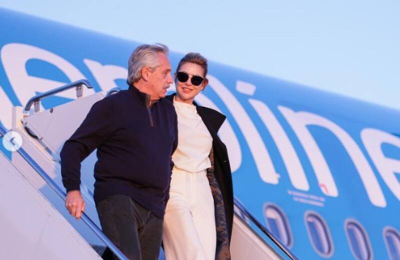 Alberto Fernández y Fabiola Yáñez. Créditos: @fabiolaoficialok