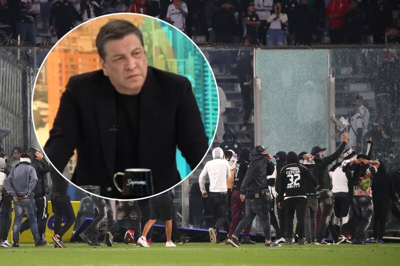 y su enojo en vivo por transmisión desde el Estadio Monumental de Colo Colo.