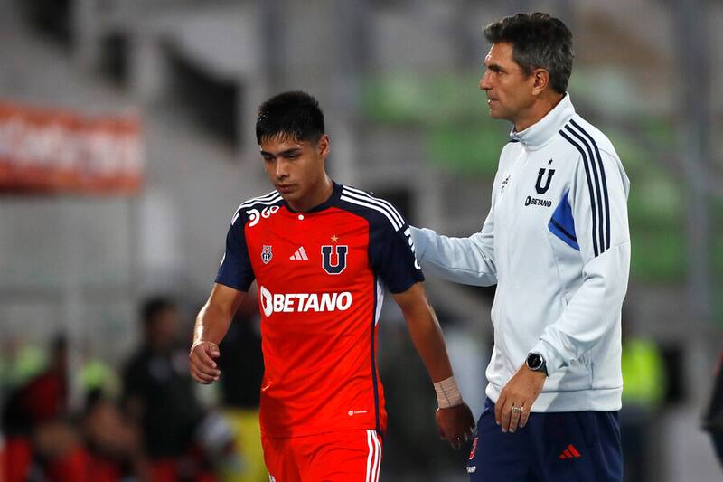 Darío Osorio será la gran baja de la U ante River Plate. Foto: Aton.