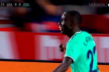 Real Madrid abrió la cuenta ante Granada con este golazo de Mendy