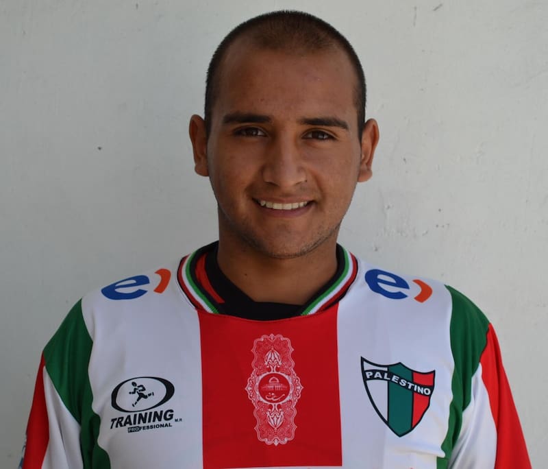 El delantero chileno en su paso por Palestino