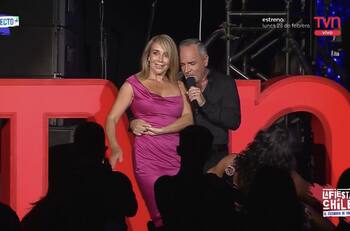 Karen Doggenweiler y Lucho Jara protagonizaron elegante baile en "La Fiesta de Chile"