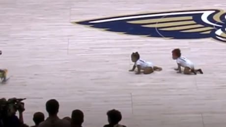 VIDEO | Tradicional carrera de bebés se robó las miradas en la NBA