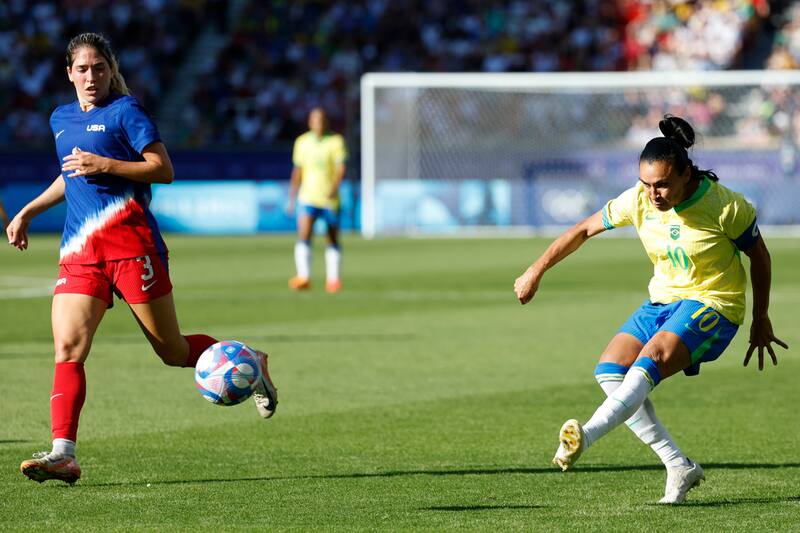 La brasileña no pudo ante E.E.U.U en la final de París 2024. EFE.