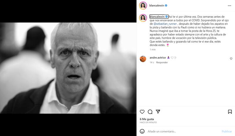 Blanca Lewin y otros famosos rinden homenaje a Augusto Góngora