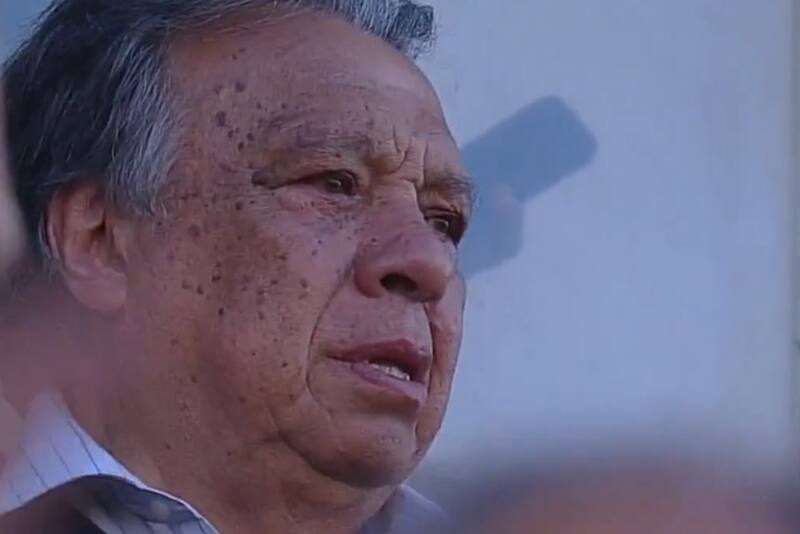 y su emoción tras el gol de Santiago Wanderers.