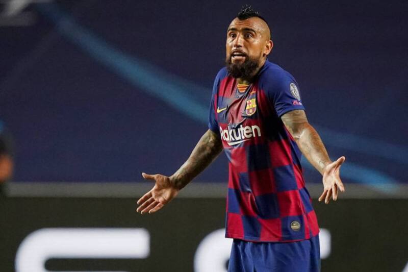 jugando en el Barcelona.