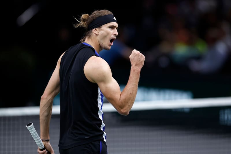 Alexander Zverev fue el mejor de todos en el Masters 1000 de París. Foto: EFE.