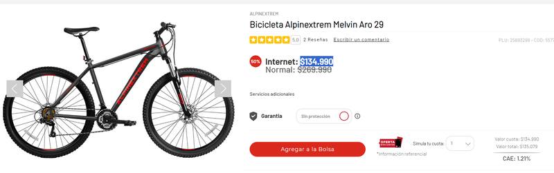 Bicicleta Alpinextrem Melvin en La Polar - Aro 29