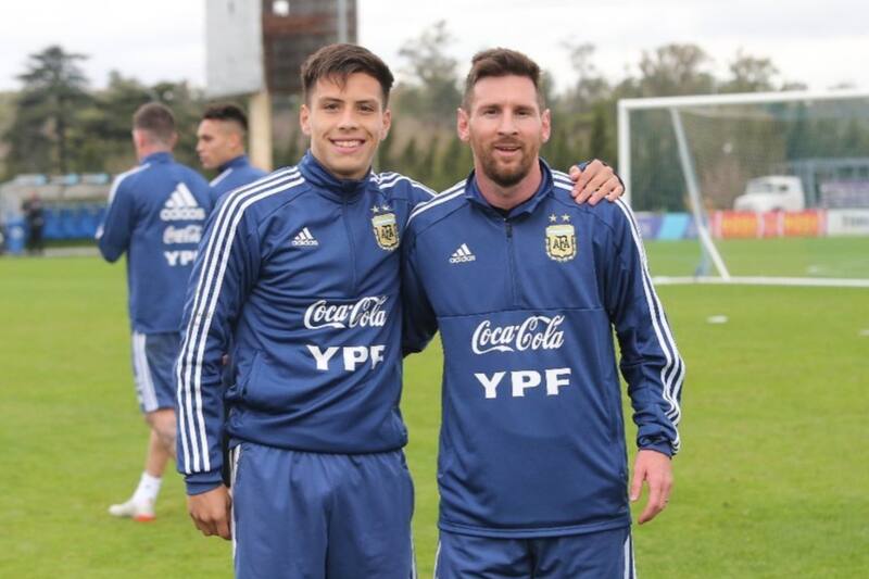 Lautaro Ovando en su paso por la Albiceleste.