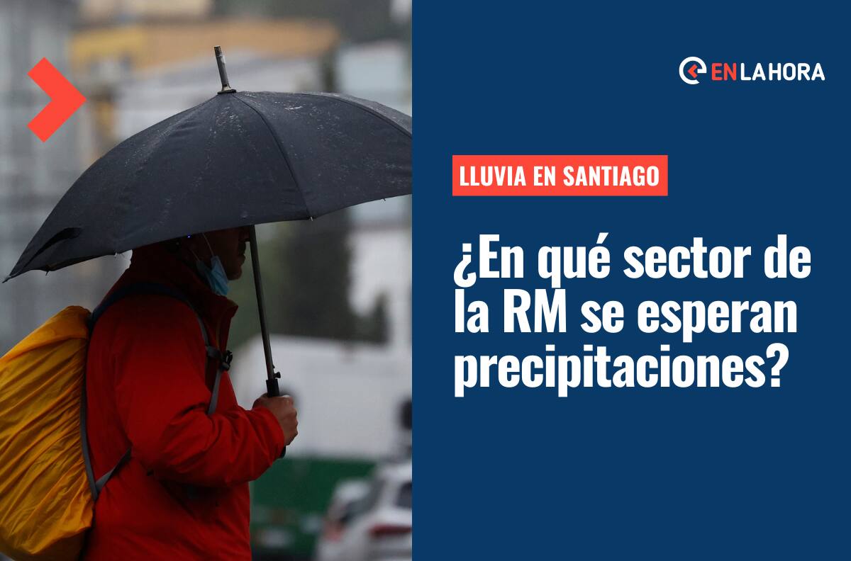 Lluvia en Santiago: ¿En qué sectores de la Región Metropolitana lloverá este domingo 13 de noviembre?