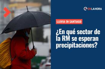 Lluvia en Santiago: ¿En qué sectores de la Región Metropolitana lloverá este domingo 13 de noviembre?