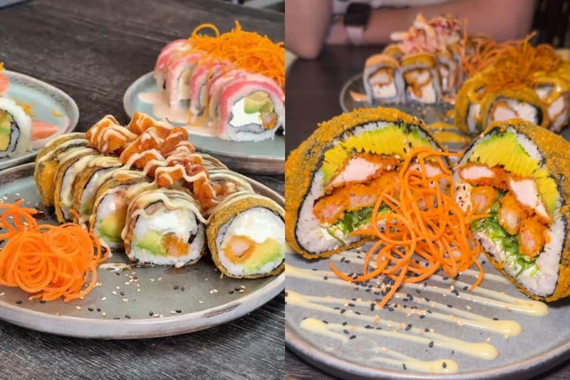 Adicional al servicio de tenedor libre, el local también ofrece platos de la carta, como sushiburguers y otros. Fotos: Marasushi vía Instagram.