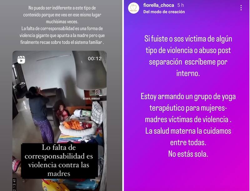 El mensaje de Fiorella Choca. Créditos: Instagram