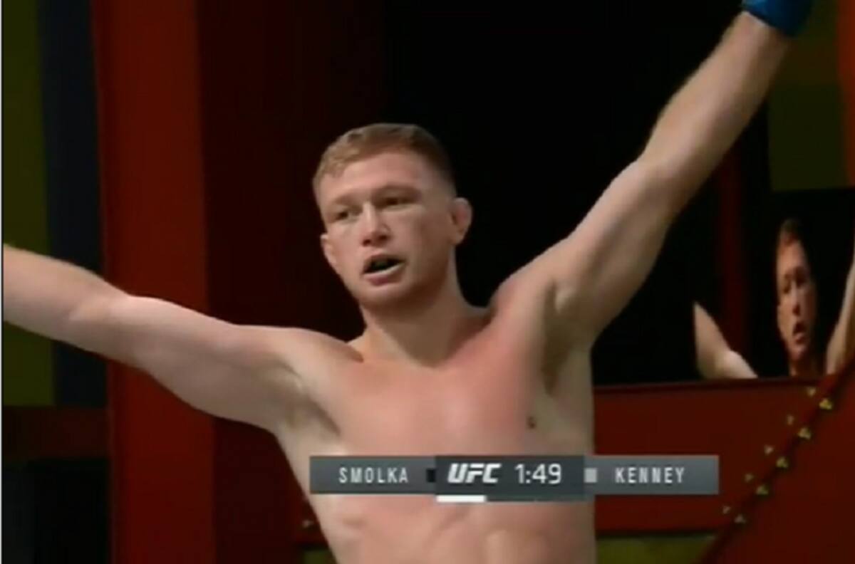 Solo duró un round: Casey Kenney venció rápidamente a Louis Smolka en UFC Fight Night
