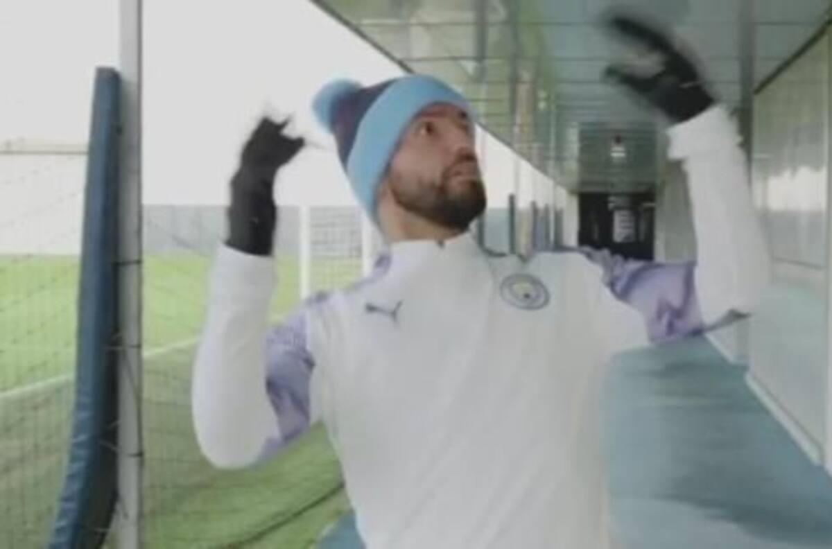 Sergio Agüero le dio la bienvenida al invierno en el Manchester City