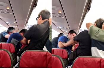 VIDEO | Feroz pelea a bordo de avión en Antofagasta: Pasajeros atacaron a personal de seguridad