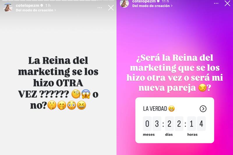 La modelo estaría promocionando sus productos de belleza.