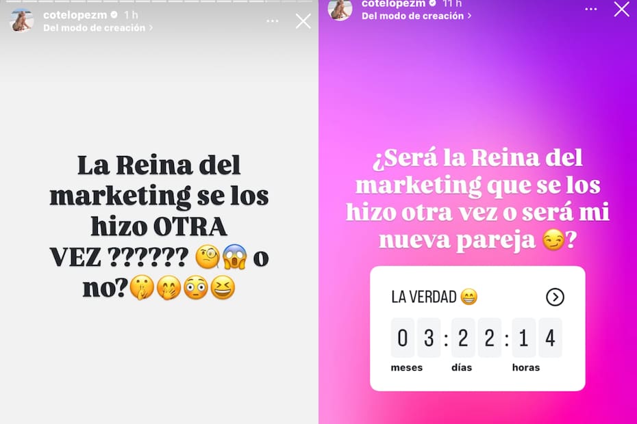 La modelo estaría promocionando sus productos de belleza.