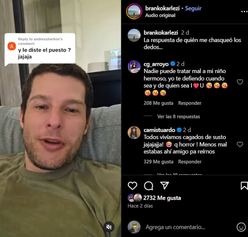 La abogada y conductora de TV comentó la publicación de Branko Karlezi.