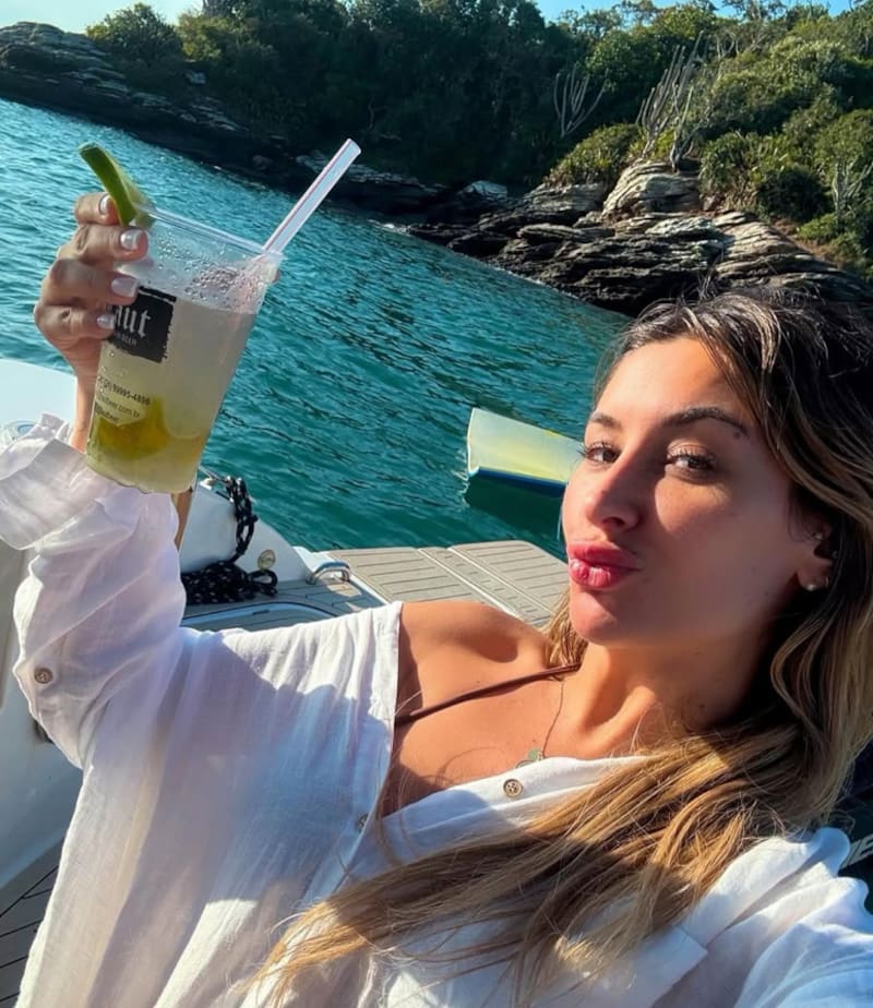 La modelo disfrutó de sus días en Brasil.