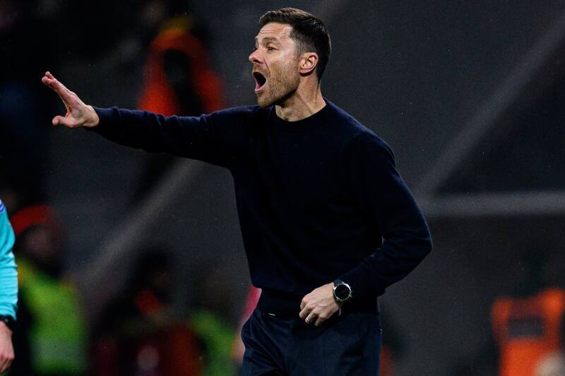 Xabi Alonso, entrenador de Bayer Leverkusen.