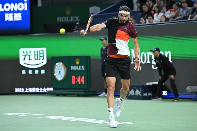 Grigor Dimitrov, el único top ten actual con revés a una mano.