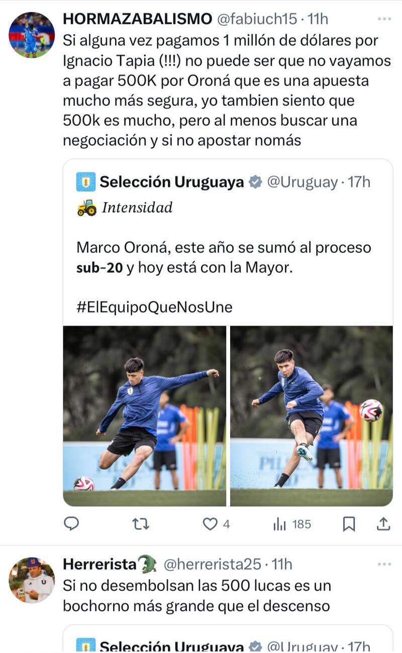 Hinchas exigen que la U no pierda al ‘regalón’ de Marcelo Bielsa: “Sería un bochorno más grande que el descenso"