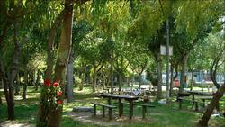 A casi una hora de Santiago: Este camping rodeado de naturaleza tiene una laguna perfecta para hacer kayak