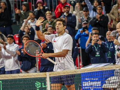 El match point de Cristian Garin para darle el primer punto a Chile en Copa Davis