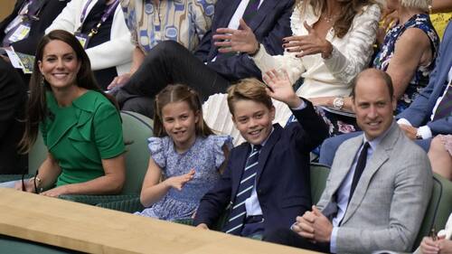 La princesa Charlotte y el príncipe George estuvieron en la final de Wimbledon.